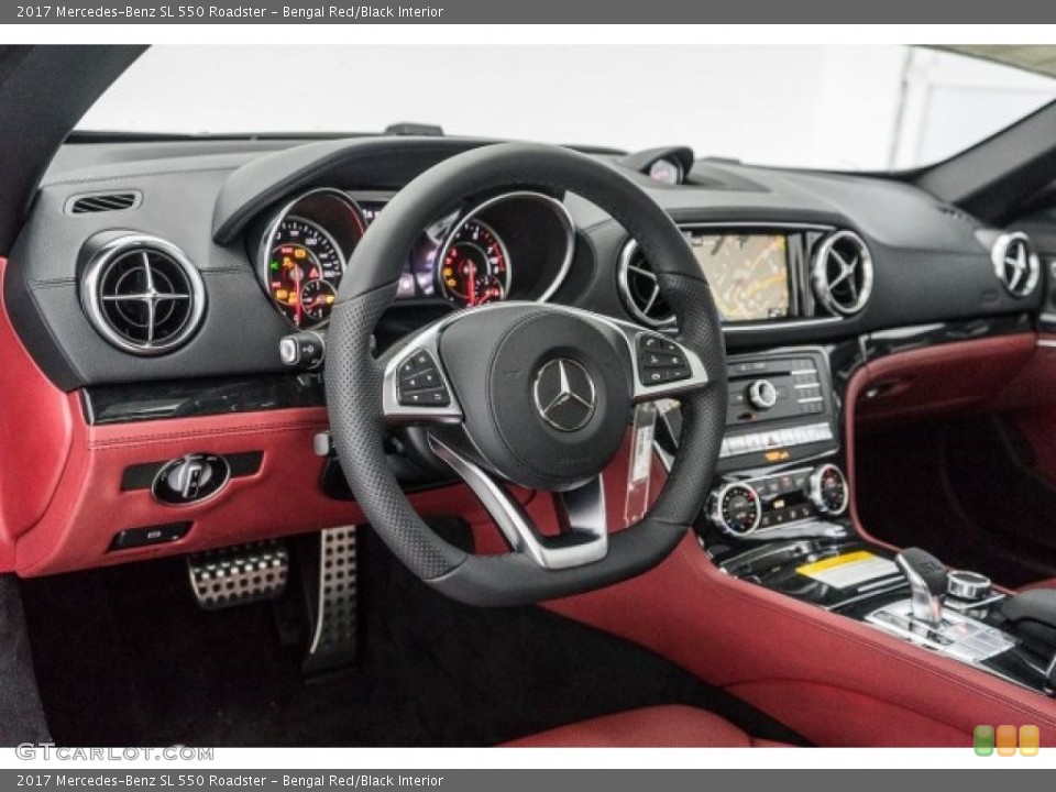 Bengal Red/Black Interior Dashboard for the 2017 Mercedes-Benz SL 550 Roadster #118798571
