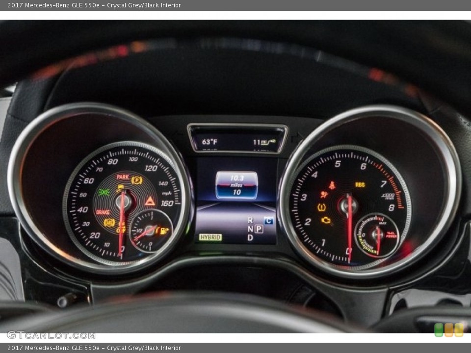 Crystal Grey/Black Interior Gauges for the 2017 Mercedes-Benz GLE 550e #118798824