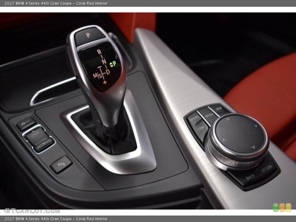 Coral Red Interior Transmission for the 2017 BMW 4 Series 440i Gran Coupe #118799501