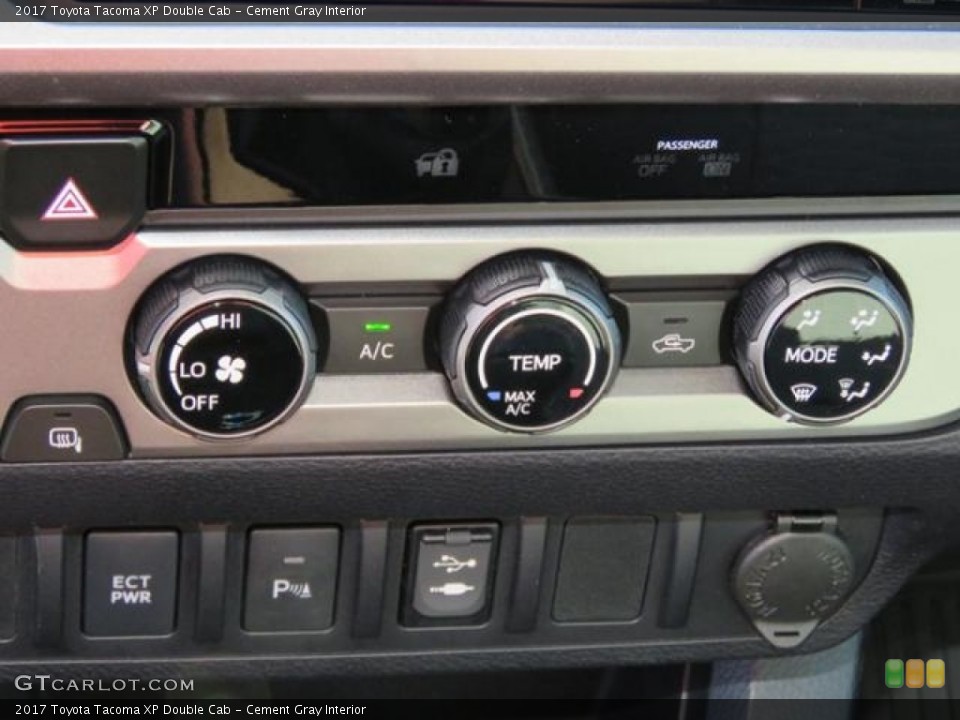 Cement Gray Interior Controls for the 2017 Toyota Tacoma XP Double Cab #118806211