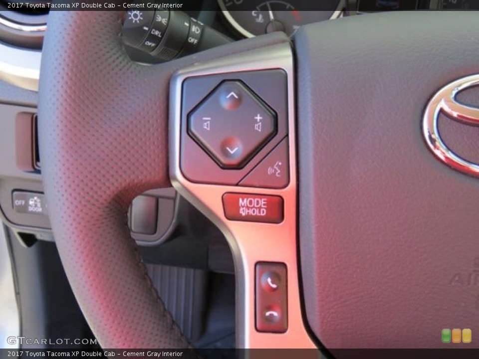 Cement Gray Interior Controls for the 2017 Toyota Tacoma XP Double Cab #118806259