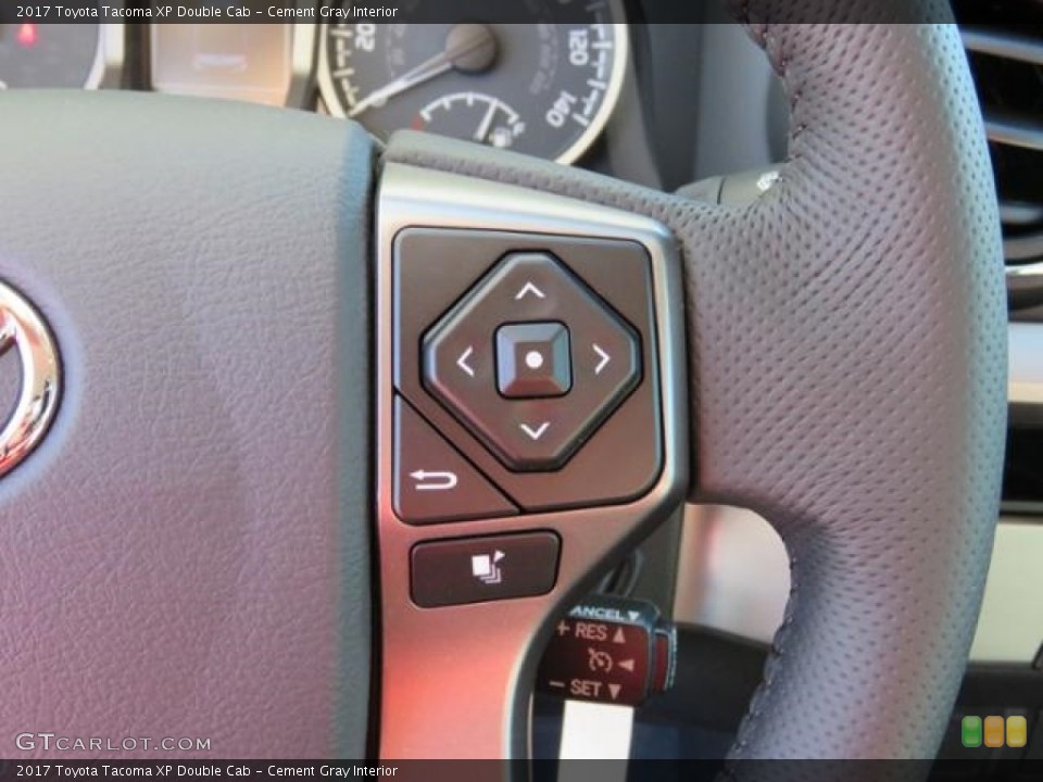 Cement Gray Interior Controls for the 2017 Toyota Tacoma XP Double Cab #118806283