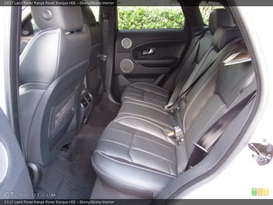 Ebony/Ebony Interior Rear Seat for the 2017 Land Rover Range Rover Evoque HSE #118807708