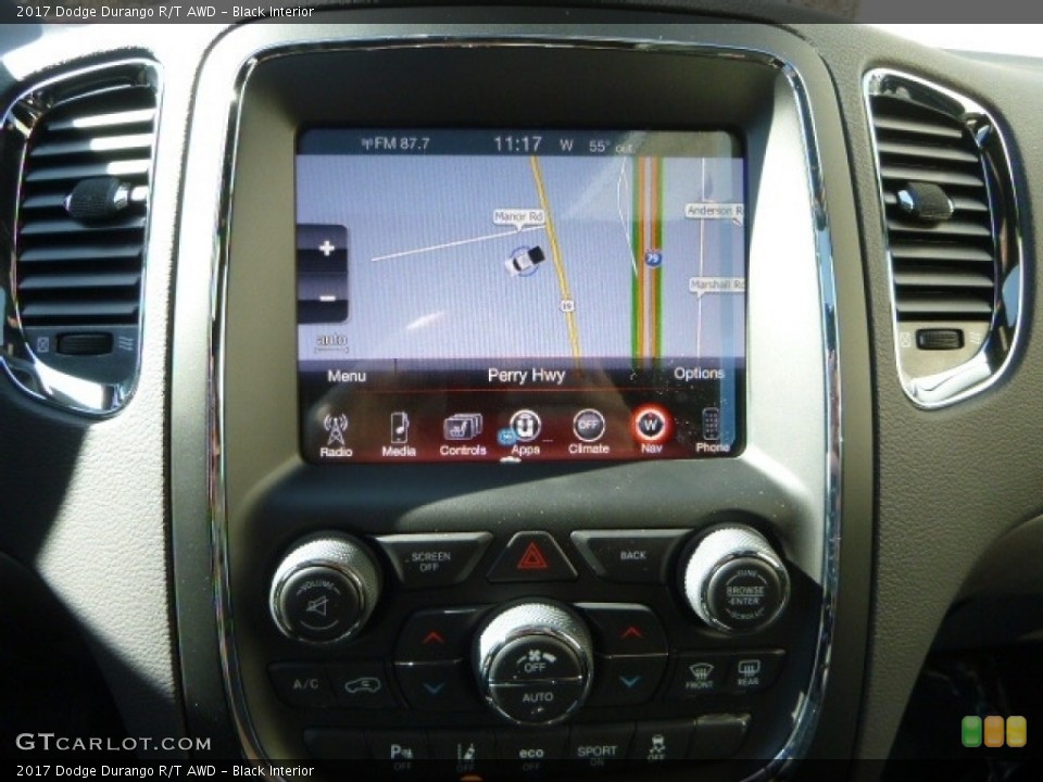 Black Interior Navigation for the 2017 Dodge Durango R/T AWD #118813452