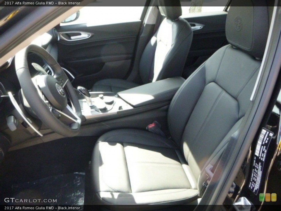 Black Interior Front Seat for the 2017 Alfa Romeo Giulia RWD #118814427