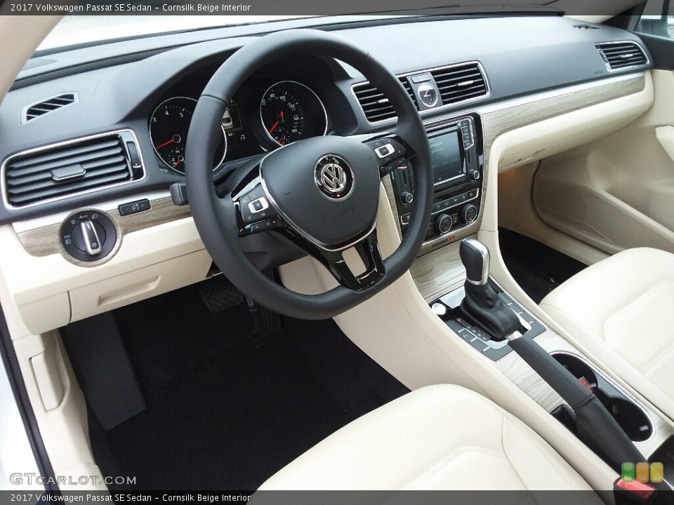 Cornsilk Beige Interior Photo for the 2017 Volkswagen Passat SE Sedan #118826890