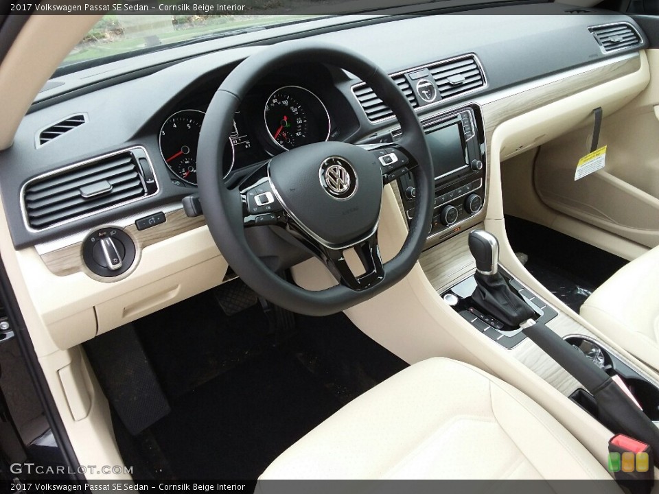Cornsilk Beige Interior Photo for the 2017 Volkswagen Passat SE Sedan #118827586