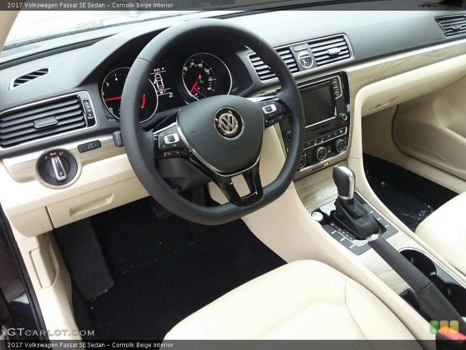 Cornsilk Beige Interior Photo for the 2017 Volkswagen Passat SE Sedan #118828090