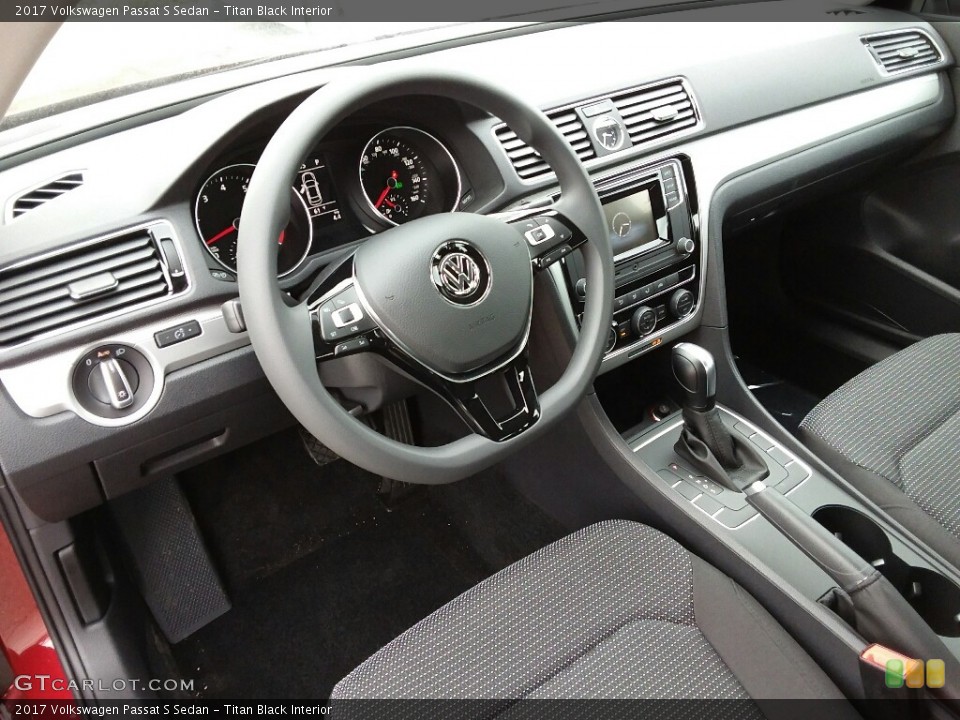Titan Black Interior Photo for the 2017 Volkswagen Passat S Sedan #118828747