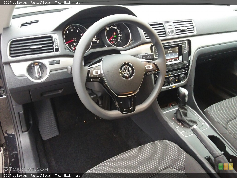 Titan Black Interior Photo for the 2017 Volkswagen Passat S Sedan #118829389