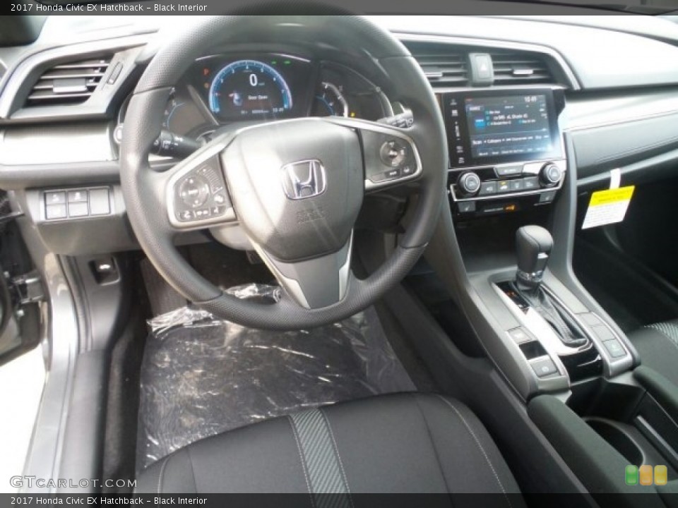 Black Interior Dashboard for the 2017 Honda Civic EX Hatchback #118829584
