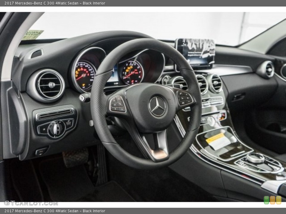 Black Interior Dashboard for the 2017 Mercedes-Benz C 300 4Matic Sedan #118830169