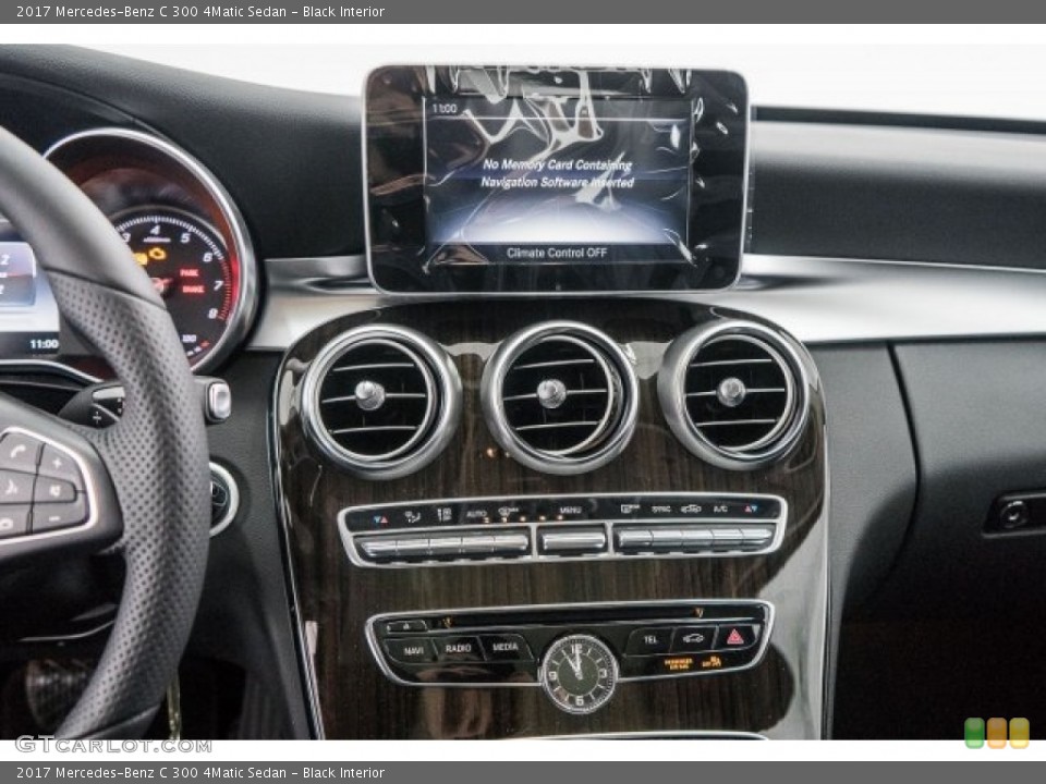 Black Interior Controls for the 2017 Mercedes-Benz C 300 4Matic Sedan #118830265