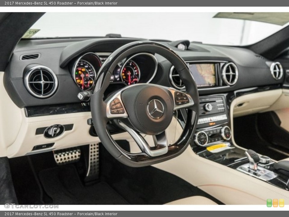 Porcelain/Black Interior Dashboard for the 2017 Mercedes-Benz SL 450 Roadster #118830688