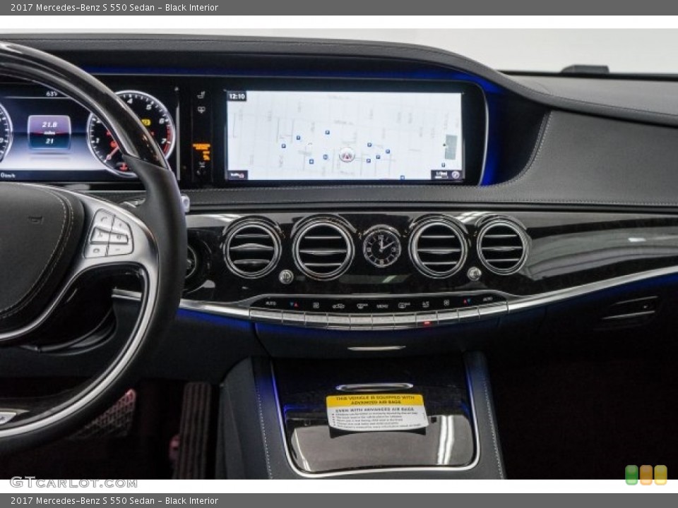 Black Interior Navigation for the 2017 Mercedes-Benz S 550 Sedan #118831252