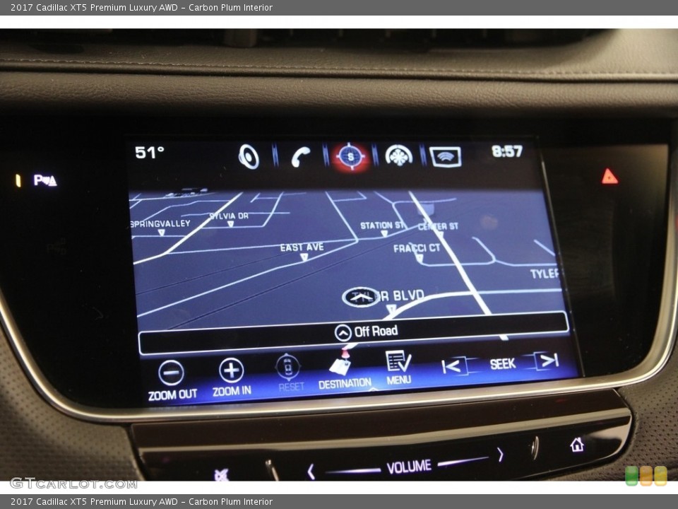 Carbon Plum Interior Navigation for the 2017 Cadillac XT5 Premium Luxury AWD #118831477