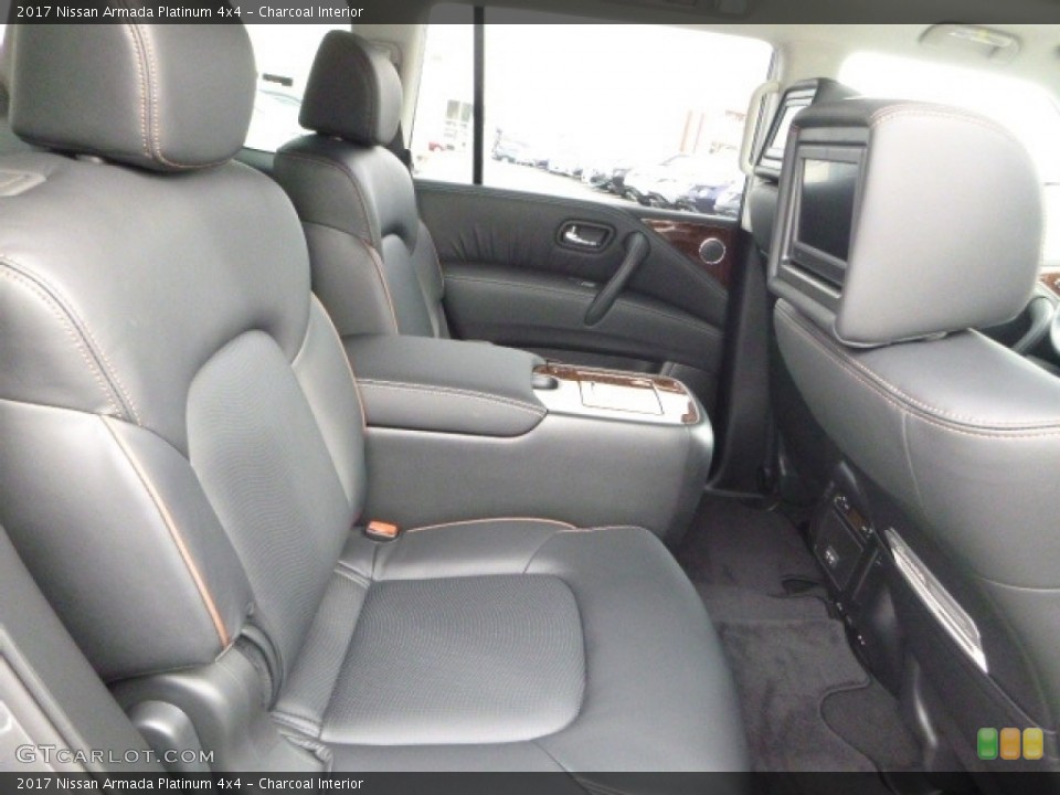Charcoal Interior Rear Seat for the 2017 Nissan Armada Platinum 4x4 #118833001