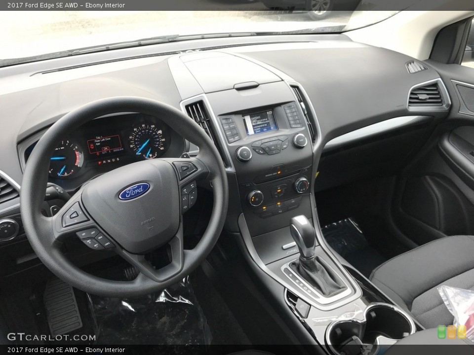 Ebony Interior Dashboard for the 2017 Ford Edge SE AWD #118836283