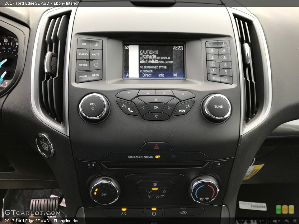 Ebony Interior Controls for the 2017 Ford Edge SE AWD #118836349