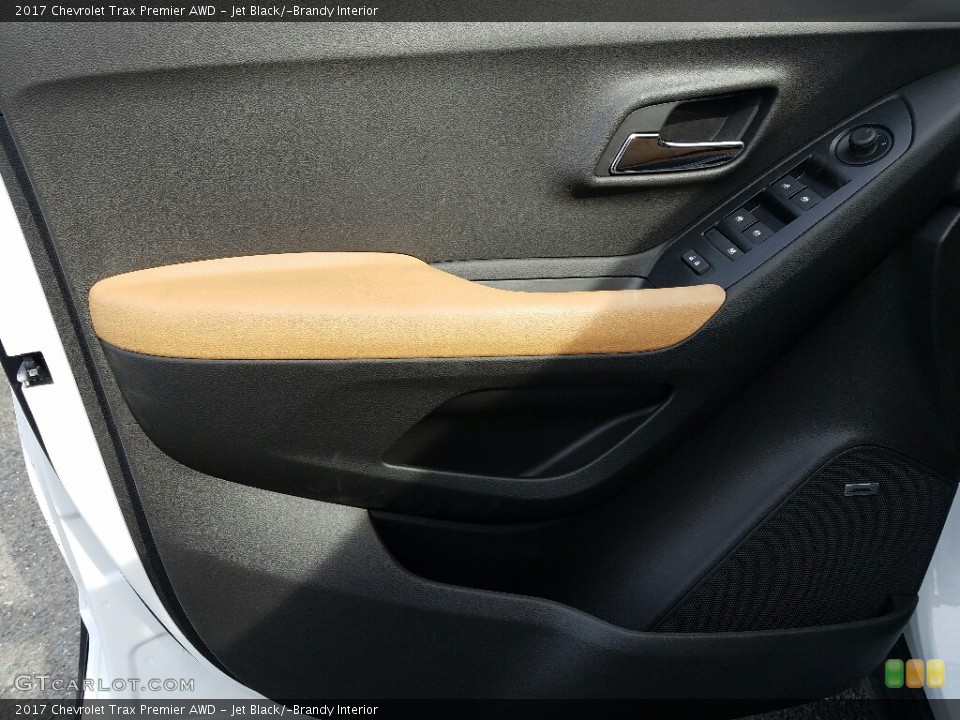 Jet Black/­Brandy Interior Door Panel for the 2017 Chevrolet Trax Premier AWD #118837546