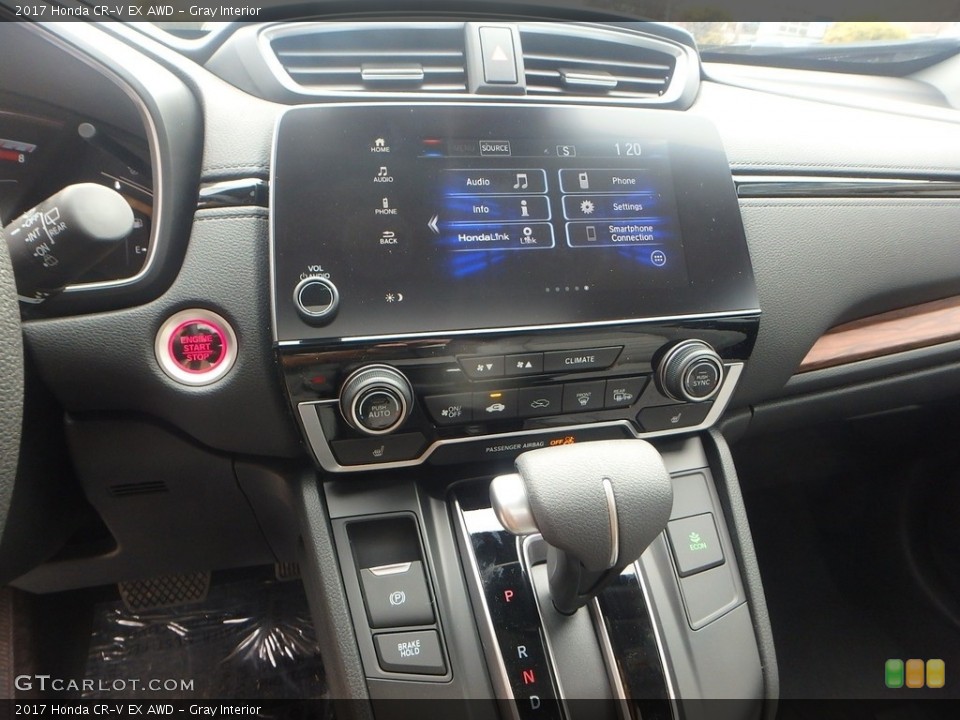 Gray Interior Controls for the 2017 Honda CR-V EX AWD #118839304