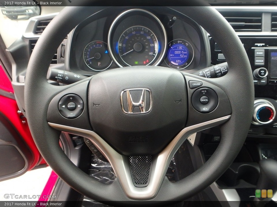 Black Interior Steering Wheel for the 2017 Honda Fit LX #118842181