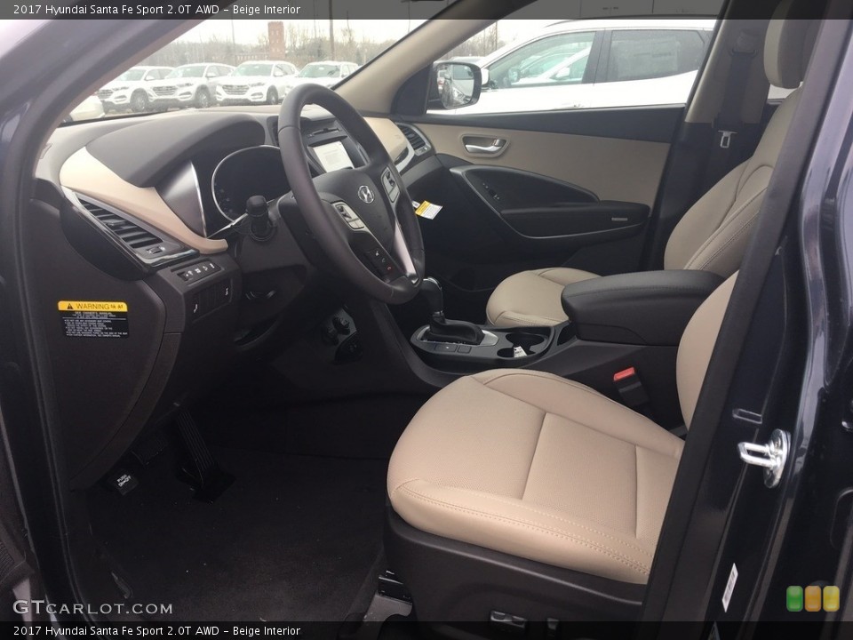Beige Interior Front Seat for the 2017 Hyundai Santa Fe Sport 2.0T AWD #118842808