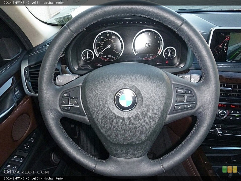 Mocha Interior Steering Wheel for the 2014 BMW X5 xDrive35i #118844977