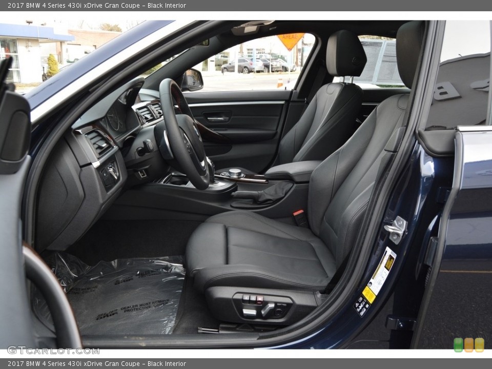 Black Interior Front Seat for the 2017 BMW 4 Series 430i xDrive Gran Coupe #118844983