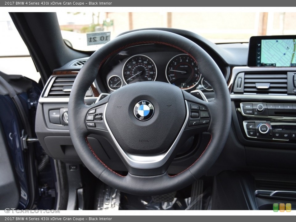 Black Interior Steering Wheel for the 2017 BMW 4 Series 430i xDrive Gran Coupe #118845244