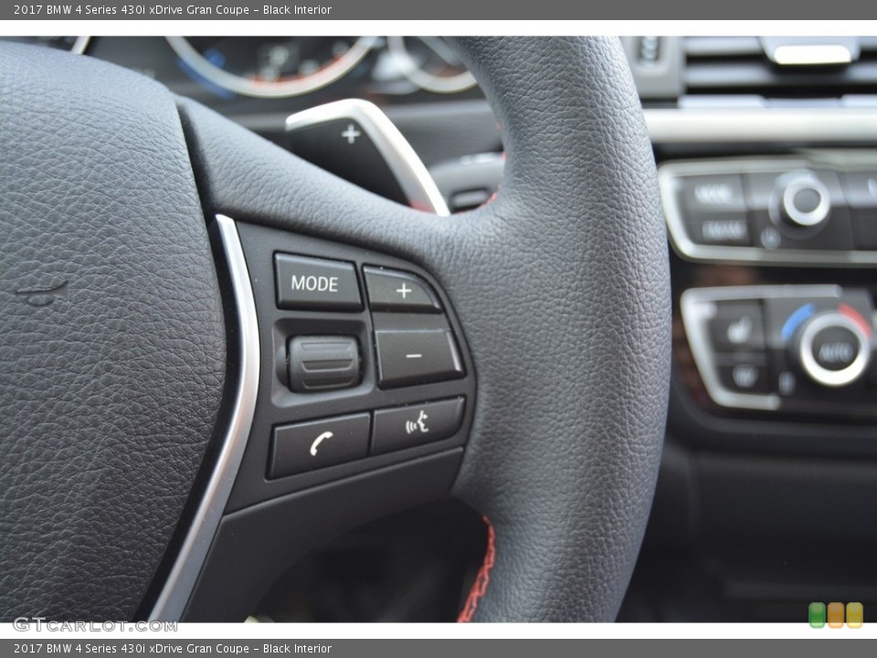 Black Interior Controls for the 2017 BMW 4 Series 430i xDrive Gran Coupe #118845313