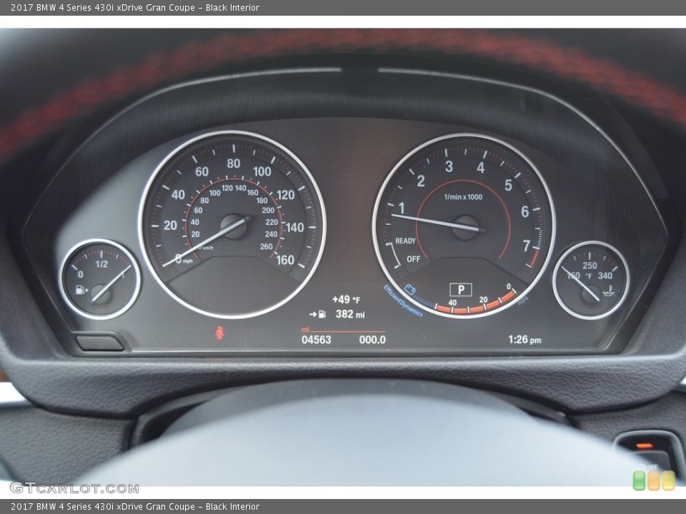 Black Interior Gauges for the 2017 BMW 4 Series 430i xDrive Gran Coupe #118845343