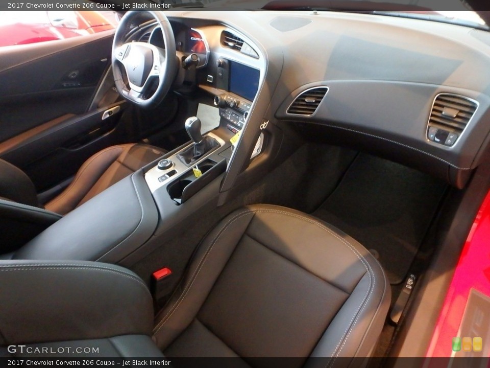 Jet Black Interior Front Seat for the 2017 Chevrolet Corvette Z06 Coupe #118845436