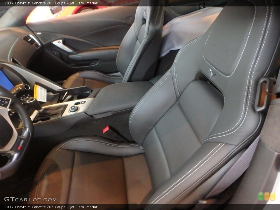 Jet Black Interior Front Seat for the 2017 Chevrolet Corvette Z06 Coupe #118845946