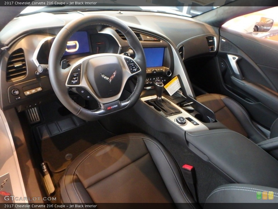 Jet Black 2017 Chevrolet Corvette Interiors