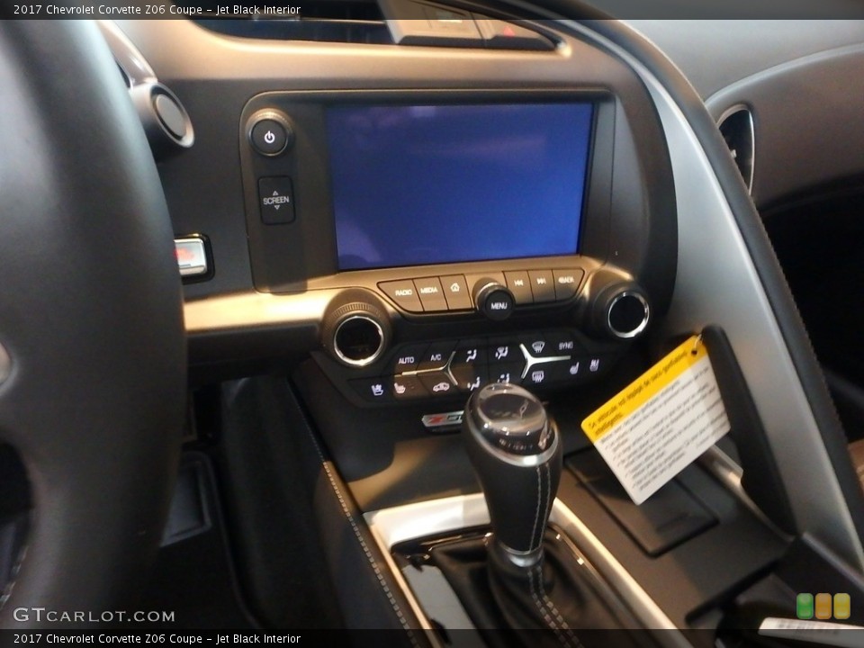 Jet Black Interior Controls for the 2017 Chevrolet Corvette Z06 Coupe #118845988