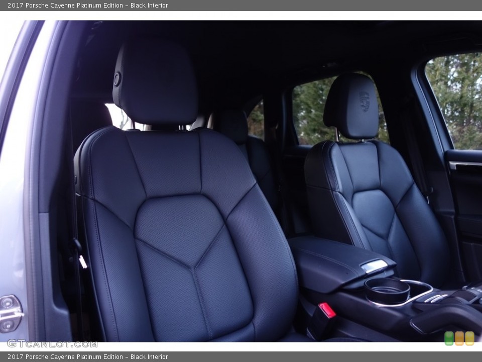 Black Interior Front Seat for the 2017 Porsche Cayenne Platinum Edition #118847485