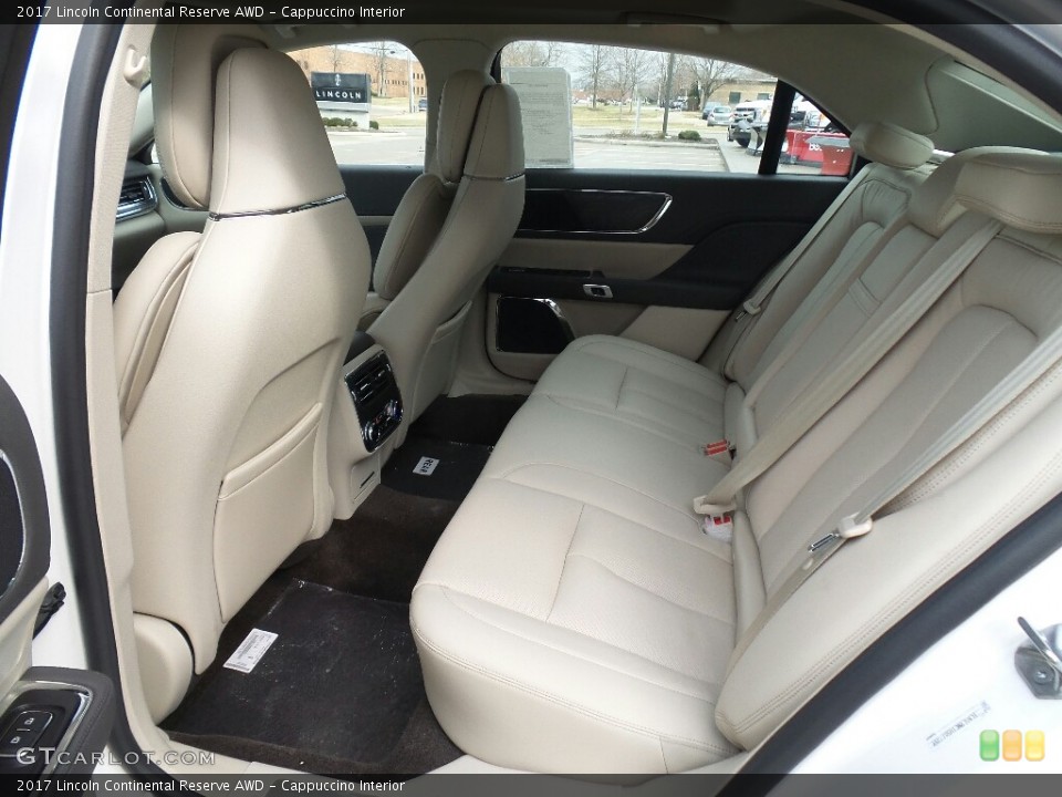 Cappuccino Interior Rear Seat for the 2017 Lincoln Continental Reserve AWD #118852034