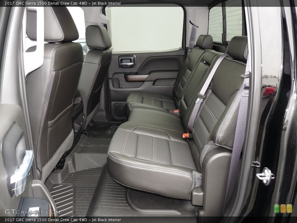 Jet Black Interior Rear Seat for the 2017 GMC Sierra 1500 Denali Crew Cab 4WD #118852073