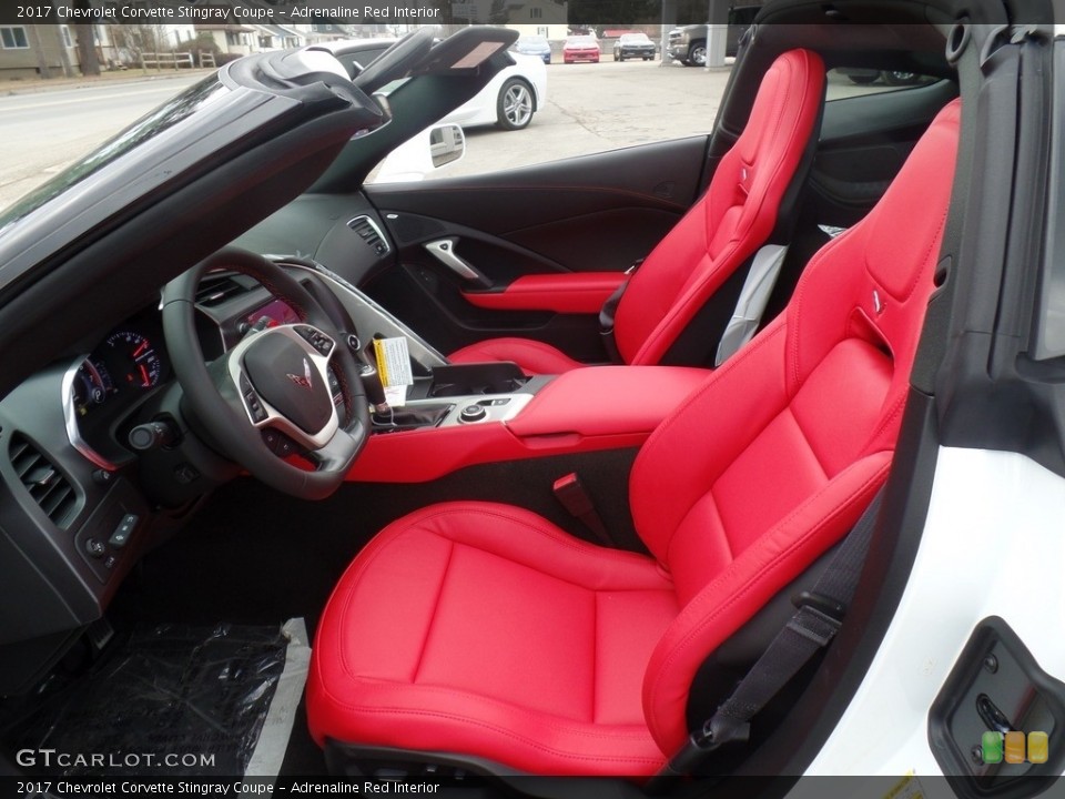Adrenaline Red Interior Front Seat for the 2017 Chevrolet Corvette Stingray Coupe #118856504