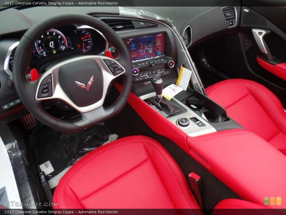 Adrenaline Red Interior Photo for the 2017 Chevrolet Corvette Stingray Coupe #118856531