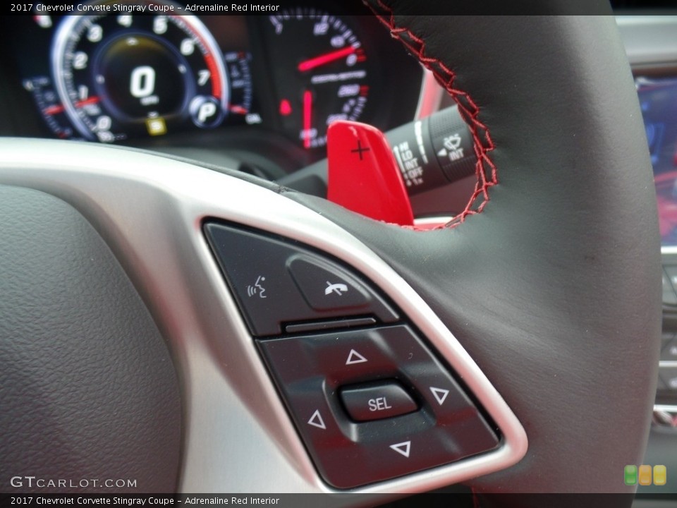 Adrenaline Red Interior Transmission for the 2017 Chevrolet Corvette Stingray Coupe #118856606