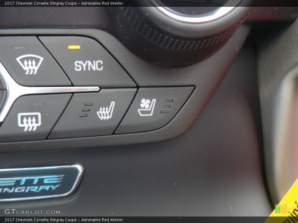 Adrenaline Red Interior Controls for the 2017 Chevrolet Corvette Stingray Coupe #118856921