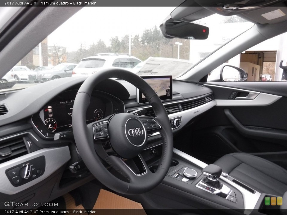 Black Interior Dashboard for the 2017 Audi A4 2.0T Premium quattro #118857008