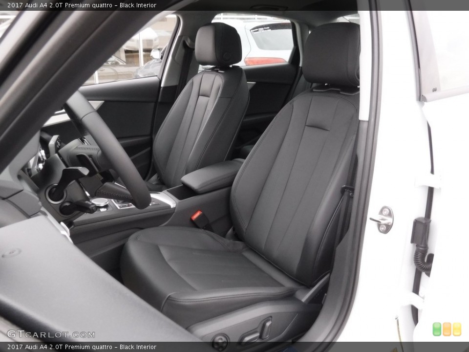 Black Interior Front Seat for the 2017 Audi A4 2.0T Premium quattro #118857026