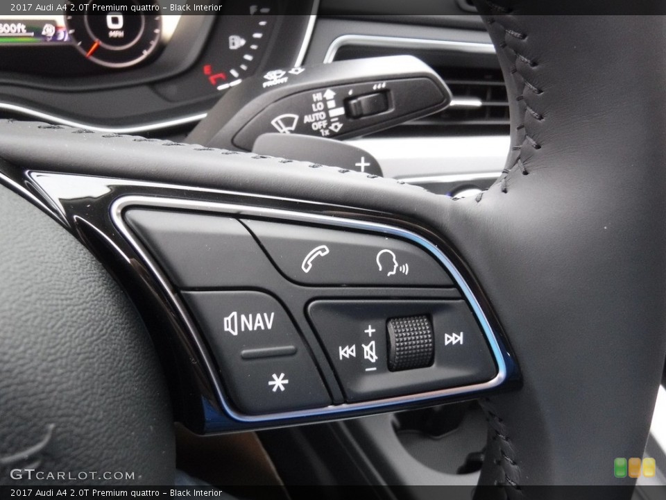Black Interior Controls for the 2017 Audi A4 2.0T Premium quattro #118857299
