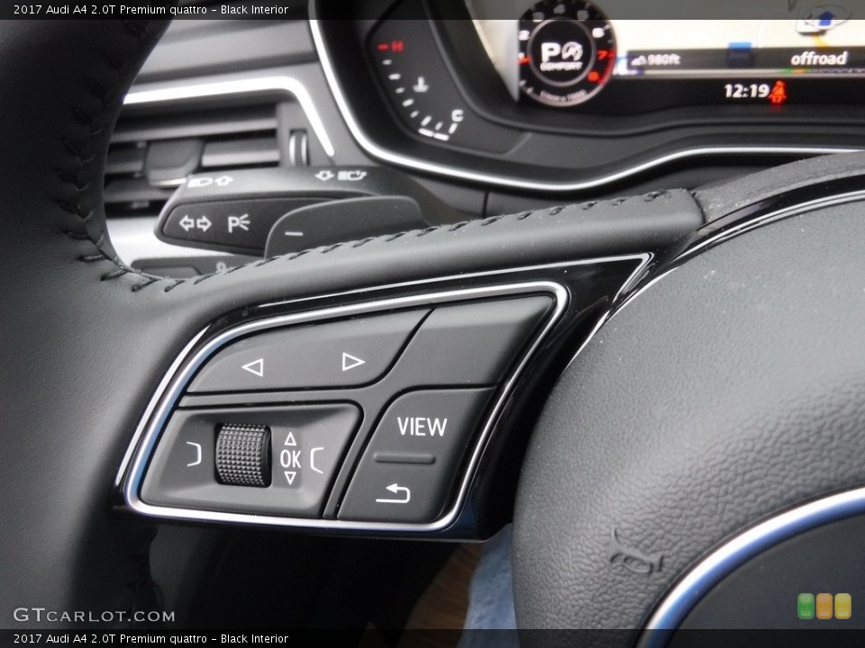 Black Interior Controls for the 2017 Audi A4 2.0T Premium quattro #118857341