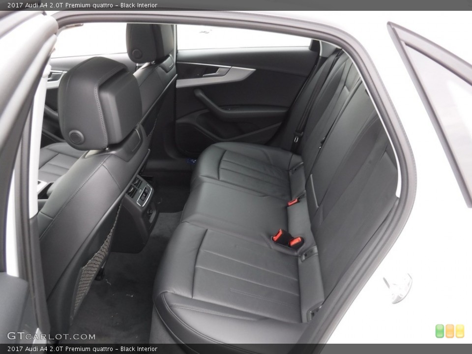 Black Interior Rear Seat for the 2017 Audi A4 2.0T Premium quattro #118857362