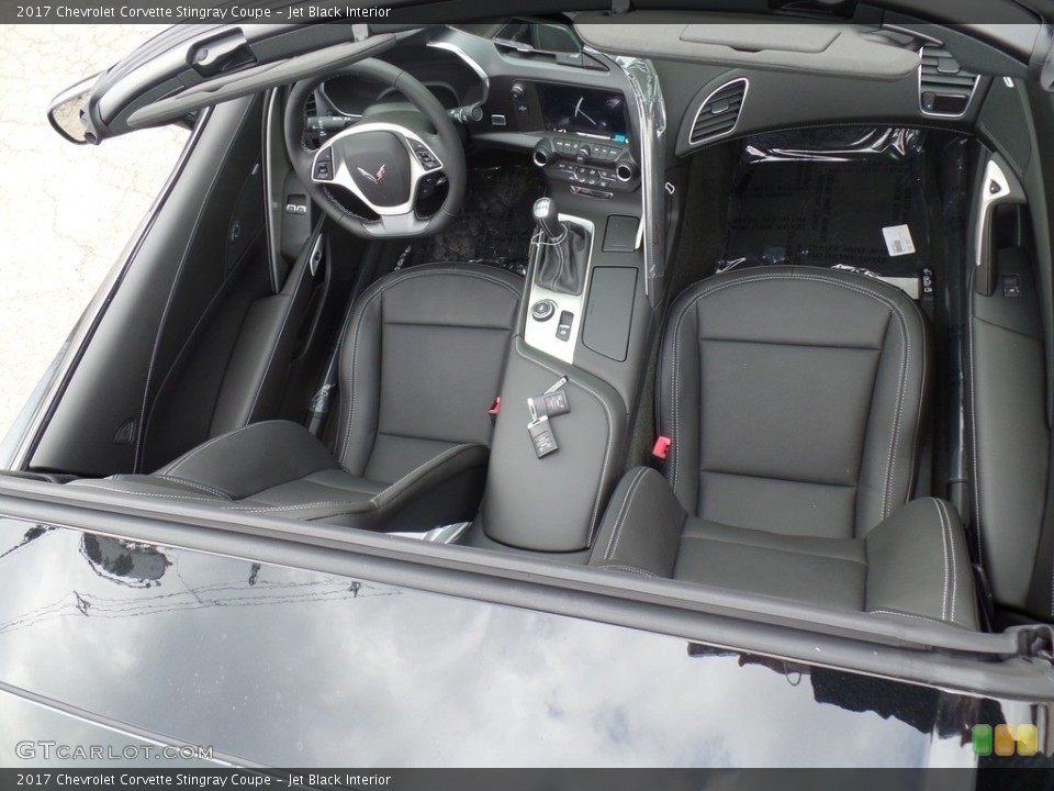 Jet Black Interior Front Seat for the 2017 Chevrolet Corvette Stingray Coupe #118857554
