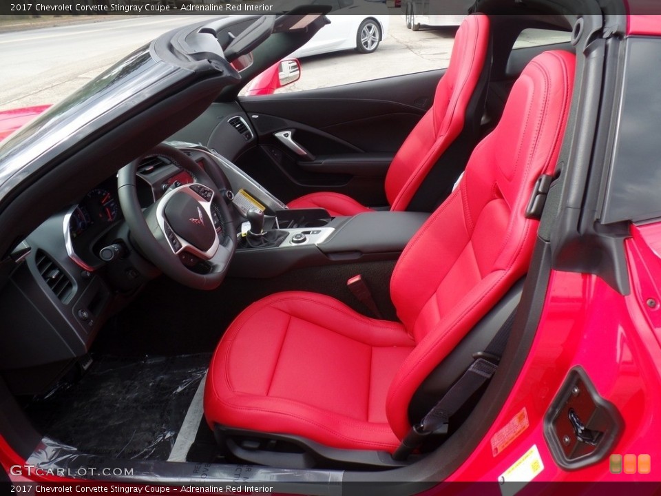 Adrenaline Red Interior Front Seat for the 2017 Chevrolet Corvette Stingray Coupe #118858700